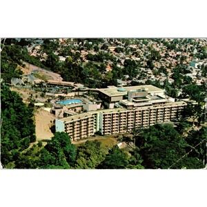 Vintage Trinidad Hilton Hotel‎ Aerial View Postcard Port-of-Spain 1964